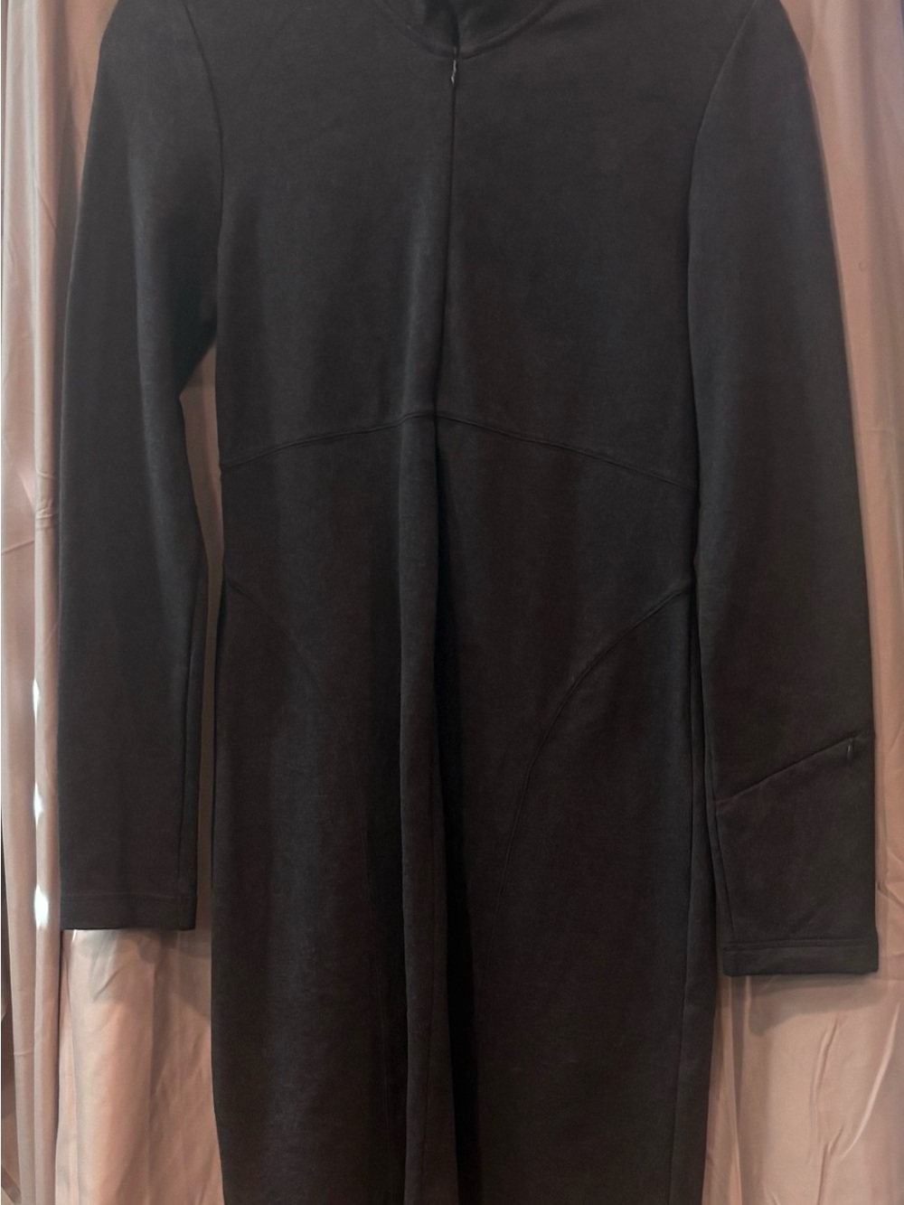 Athleta Black Long Sleeve Casual Dress